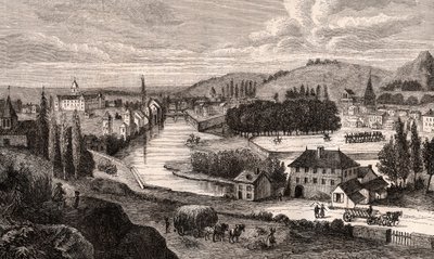 Épinal - Lorraine - gravure dans 