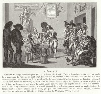 Égalité, Révolution française, 1793 - French School