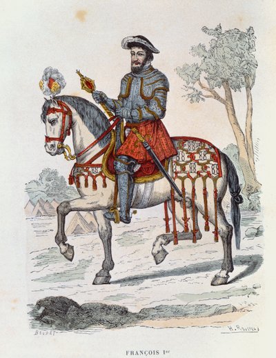Portrait équestre de François Ier - French School