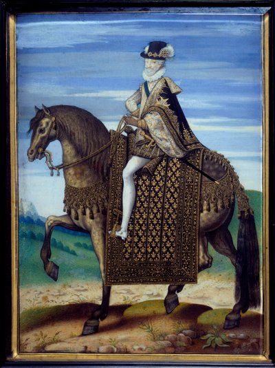 Portrait équestre de Henri IV (1553-1610) - French School