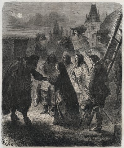Évasion de Marie de Médicis (1573-1642) du château de Blois le 22 février - French School