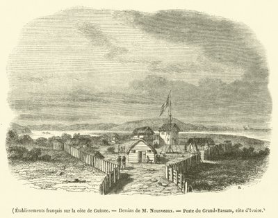Etablissements francais sur la cote de Guinee (engraving) - French School