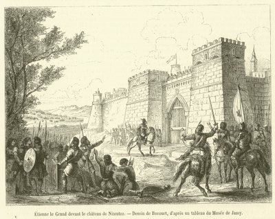 Étienne le Grand devant le château de Niamtzo - French School