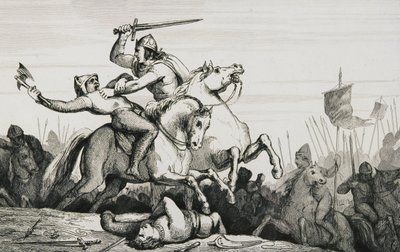 Eudes (860-98) en bataille contre les Normands, de 