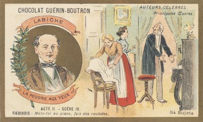 Eugène Labiche (1815-1888), dramaturge français, auteur de « La poudre aux yeux », comédie en deux actes (1861) - French School