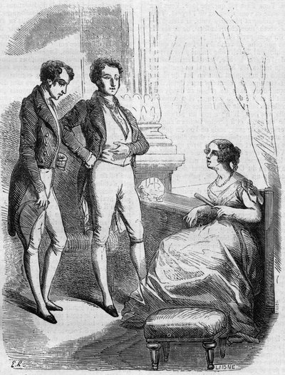 Eugène de Rastignac présenté à Madame de Nucingen par le marquis d