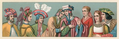 Costume européen des XV-XVIe siècles - French School