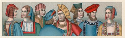Costume européen des XVe-XVIe siècles - French School