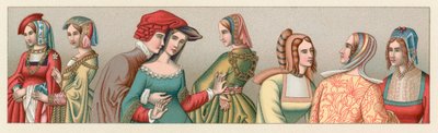 Costume européen des XVe-XVIe siècles - French School