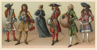 Costume européen XVII-XVIIIe siècle - French School
