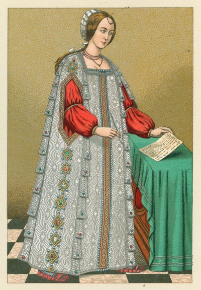 Costume européen du XVIe siècle - French School