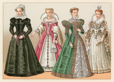 Costume européen du XVIe siècle - French School