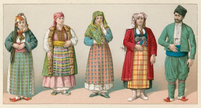 Costume de la Turquie européenne - French School