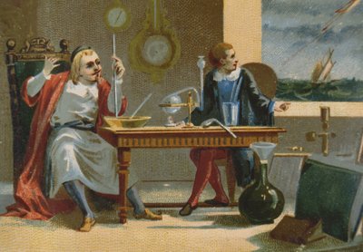 Evangelista Torricelli (1608-47), inventeur du baromètre à mercure - French School