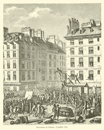 Exécution de Foulon, 22 juillet 1789 - French School