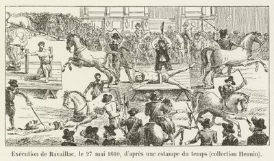 Exécution de Ravaillac, le 27 mai 1610, d