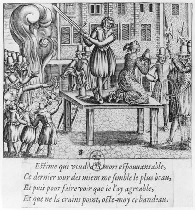 Exécution de Leonora Galigai (1571-1617) le 8 juillet 1617 - French School