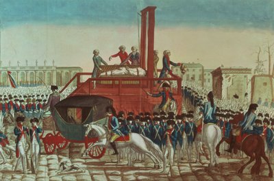 Exécution de Louis XVI, 21 janvier 1793 - French School