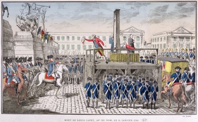 Exécution de Louis XVI, 21 janvier 1793 - French School