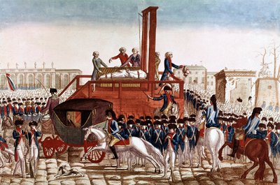 Exécution de Louis XVI de France, 21 janvier - French School