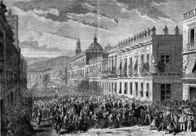 Expédition du Mexique (1861-1867) : entrée du général François Achille Bazaine - French School