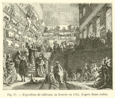 Exposition de tableaux au Louvre en 1763, d