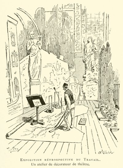 Exposition rétrospective du Travail, un atelier de décorateur de théâtre - French School