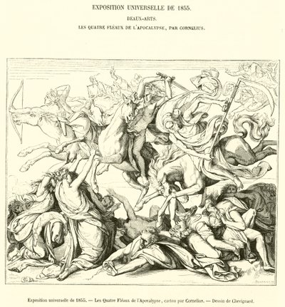 Exposition universelle de 1855, Les Quatre Fléaux de l