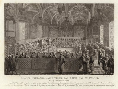 Session extraordinaire tenue par Louis XVI au Palais de Versailles - French School