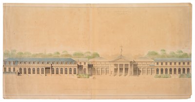 Façade du Château de Neuilly - French School