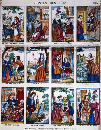 Contes de fées, vers 1840 - French School