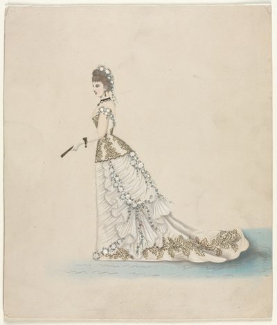 Étude de mode (conçue pour Worth) - French School