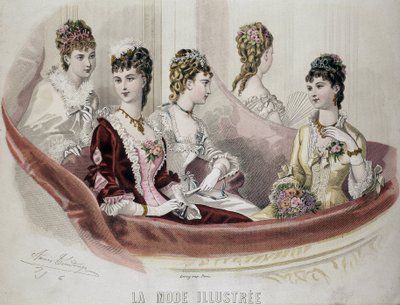 Mode féminine - dans « La Mode Illustrée », sd. 2ème moitié du 19ème siècle - French School