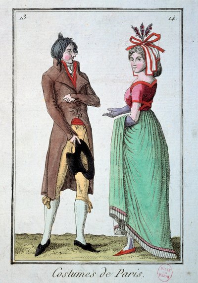 Mode sous le Directoire : un couple d