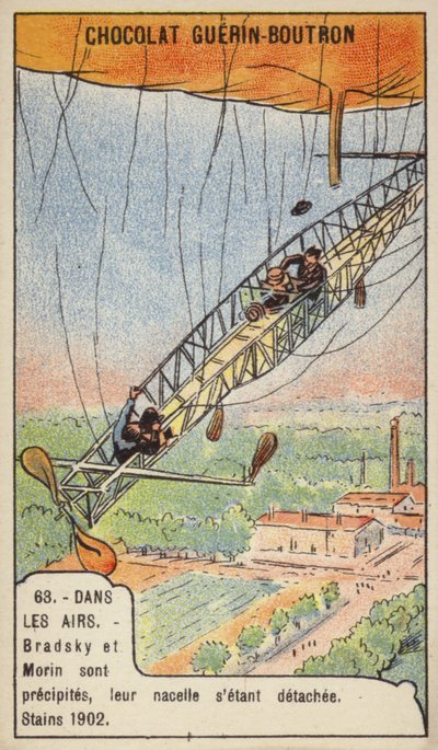 Accident fatal des aéronautes Bradsky et Morin, Paris - French School