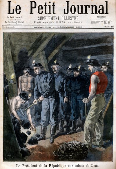 Félix Faure, président de la République, dans les mines de Lens - French School