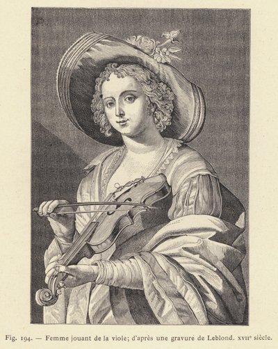 Femme jouant de la viole, d