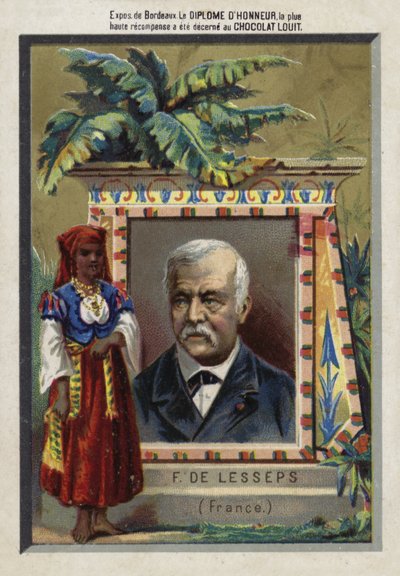 Ferdinand de Lesseps, entrepreneur français et constructeur de canaux - French School