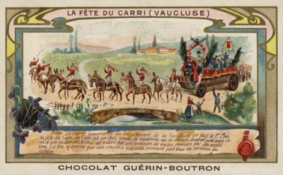 Fête des Carri, Vaucluse, France (chromolithographie) - French School