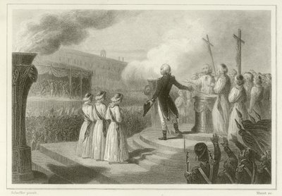 Fête de la Fédération, 14 juillet 1790 - French School