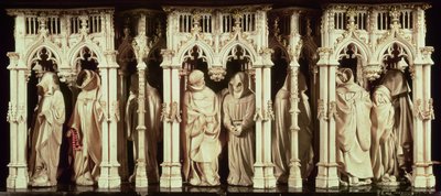 Figures de moines du tombeau de Philippe le Hardi, duc de Bourgogne (1342-1404), par Jean de Marville (d.1389), Claus Sluter (d.1406) et Claus de Werve (c.1380-1439), commandé pour le monastère - French School