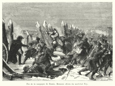 Fin de la campagne de Russie, Derniers efforts du maréchal Ney - French School