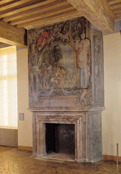 Cheminée dans la Chambre du Roi - French School