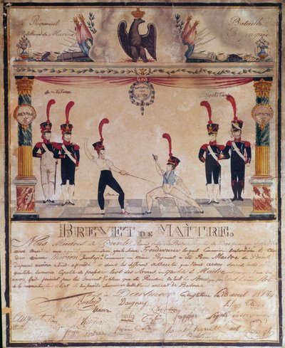 Premier Empire : Certificat de maître d