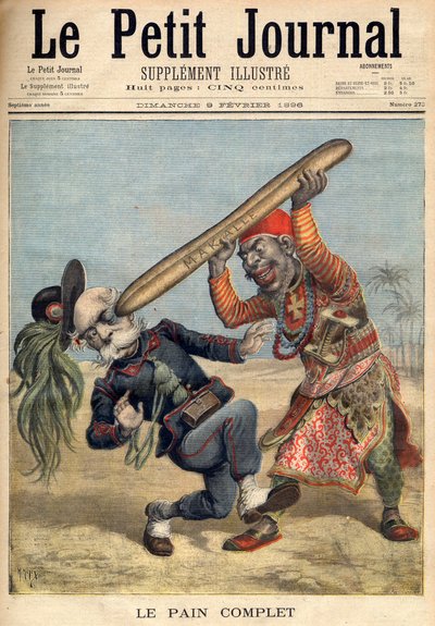 Première guerre italo-éthiopienne - Caricature de Francesco Crispi (1818-1901) et la défaite de l