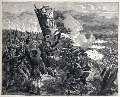 Première coalition : le colonel Antoine Guillaume Rampon (1759-1842) à la bataille de Montenotte le 12 avril - French School