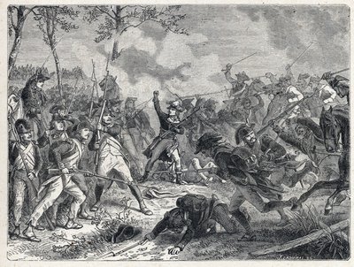 Première coalition : Lazare Nicolas Marguerite Carnot (1753-1823) pendant la bataille de Wattignies opposant les troupes françaises à l