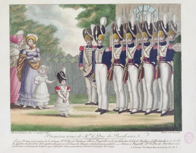 Premières armes du duc de Bordeaux, à Bagatelle, 29 septembre 1822, 1822 - French School
