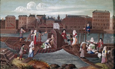 Poissons et lavande au dos. (détail) - French School