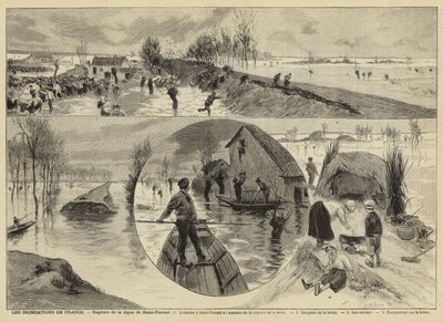 Inondations en France, 1897 - French School